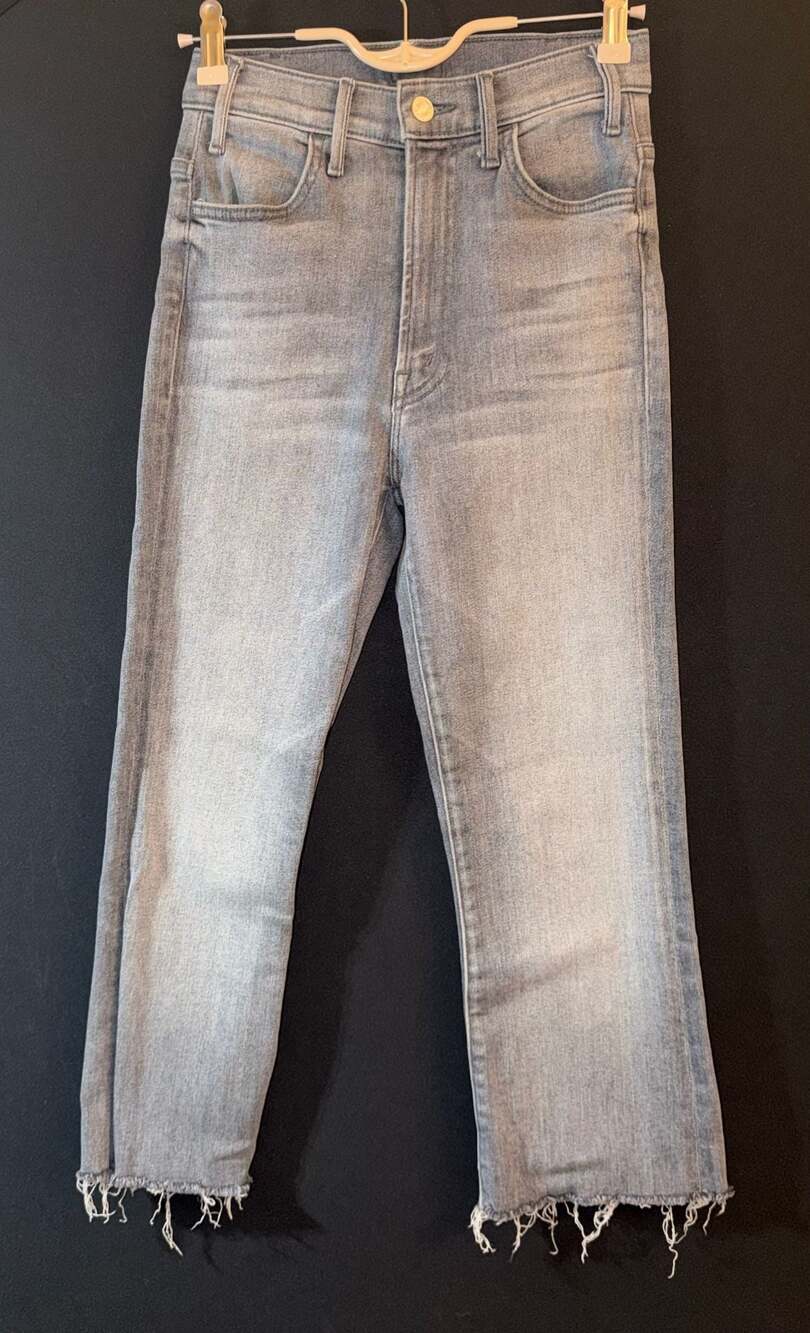 MOTHER The Hustler Ankle Fray Jeans Daytona Nights Size 24